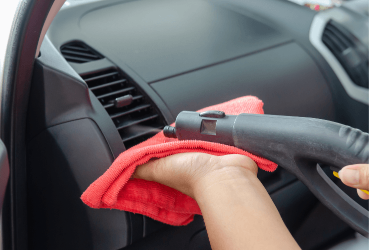 Cleaning car air con vents