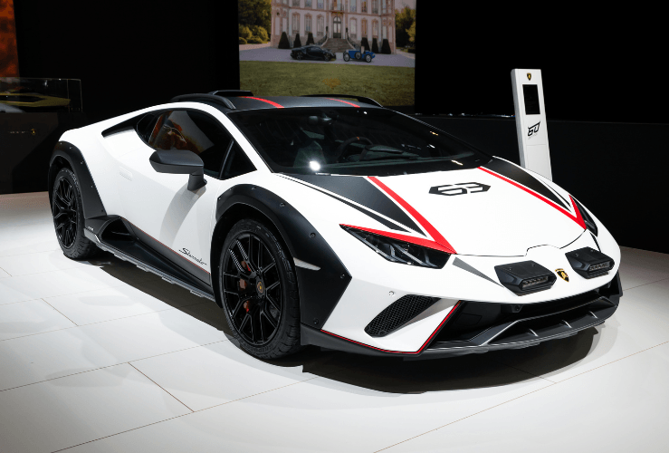 Lamborghini Huracan Sterrato off-road super sports car (2023).