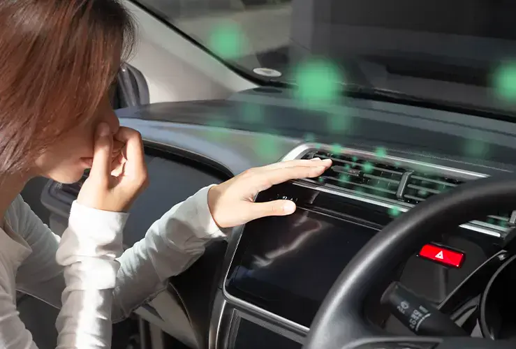 A bad smell coming from a car's air vent