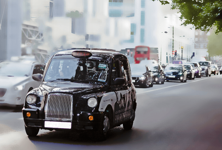 London taxi exempt from paying Congestion Charge Zone fee