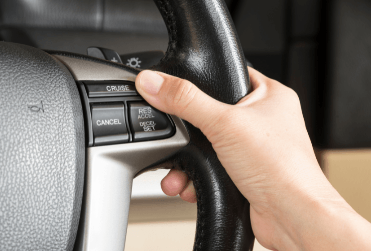 Car cruise control button