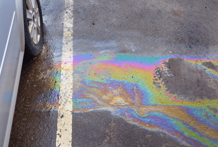 Petrol leak from car