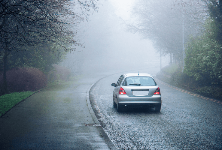 Driving in fog in the UK