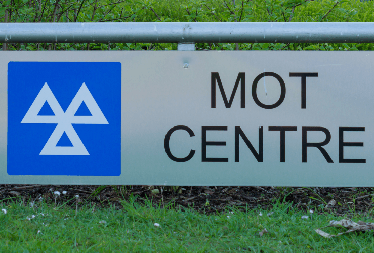 Sign for an MOT centre