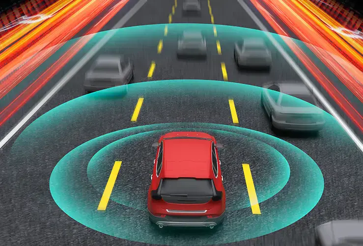 A car detecting other cars