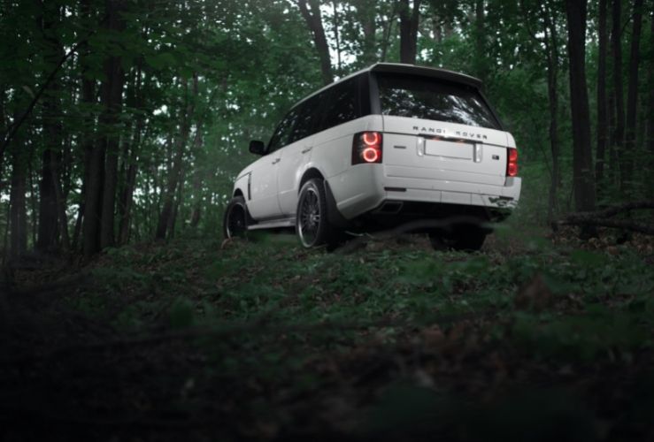 Range Rover in the forest