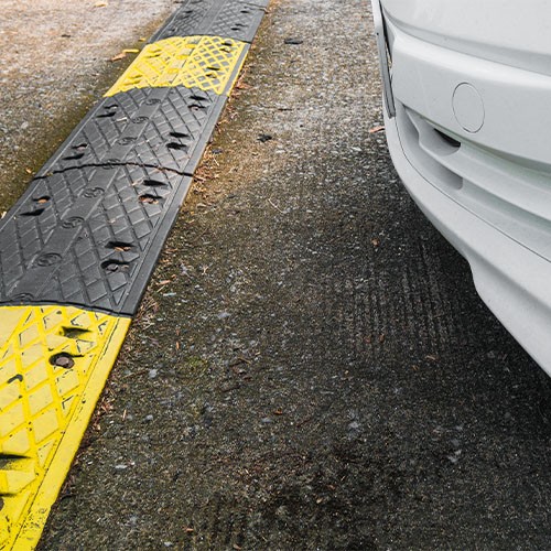How to drive over speed bumps safely