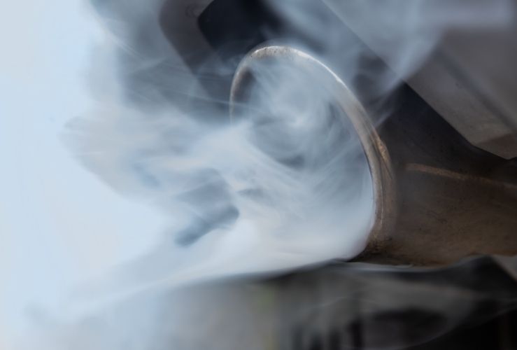 Car exhaust fumes