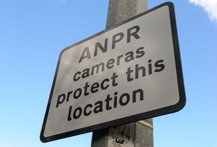 ANPR cameras road sign UK