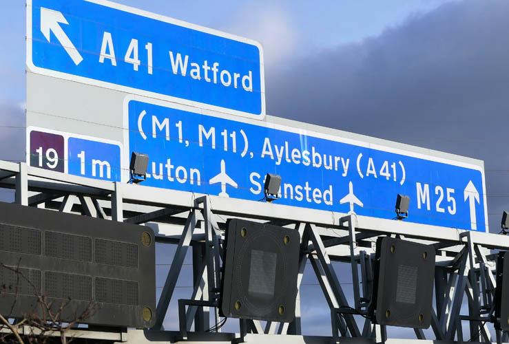 M25 Motorway Signs
