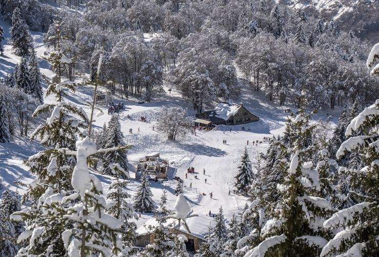 Ski resort in Bareges France