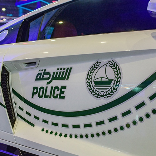 Dubai police show off their newest patrol car: a Lamborghini Aventador