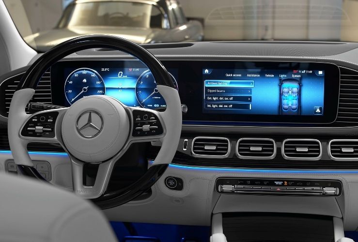 Interior of the Mercedes Maybach GLS