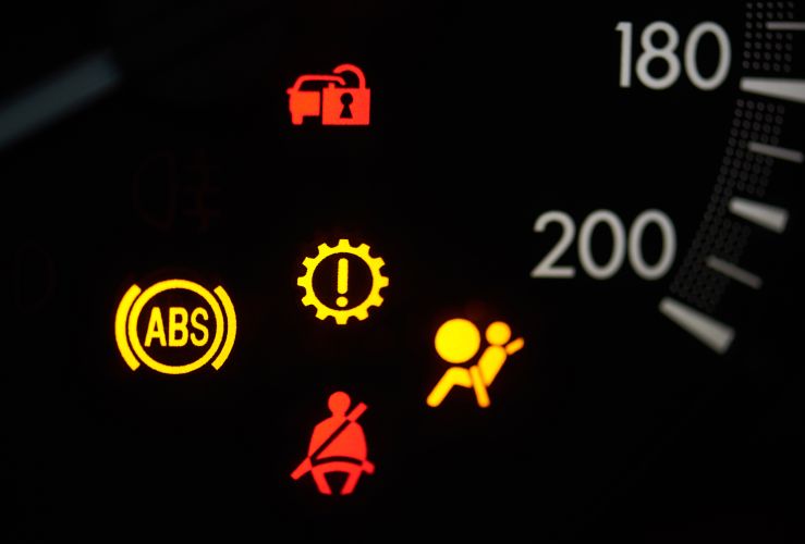 What can cause the airbag light to come on?