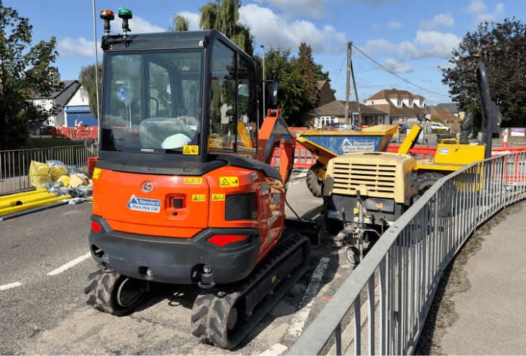 Machinery and equipment used for roadworks