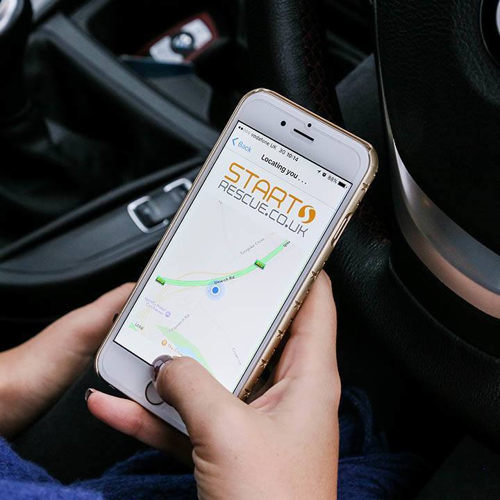 Requesting roadside assistance with a mobile app